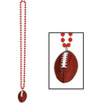 Beads w/ Football Medallion